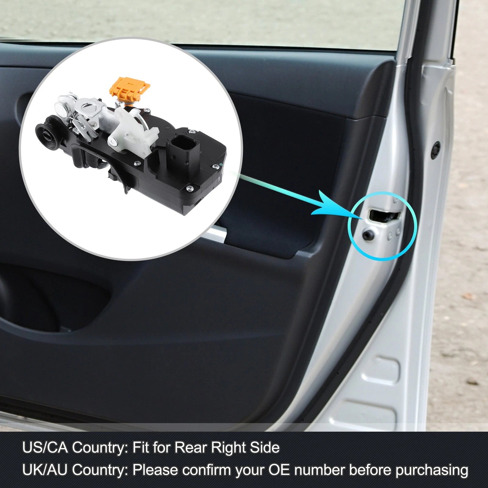 Power Door Lock Actuator Motor Rear Right Replacement for Chevy Impala (2000–2020)