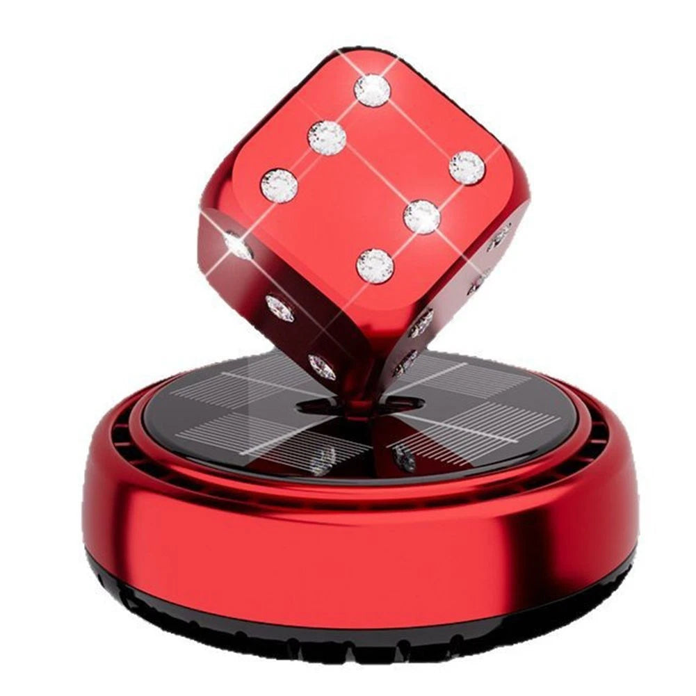 Dice Shaped Solar Air Freshener for Cars (Universal Fit)