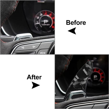 Steering Wheel Shift Paddle Extension for Audi RS3 RS4 RS5 R8 TT RS (2012–2021)