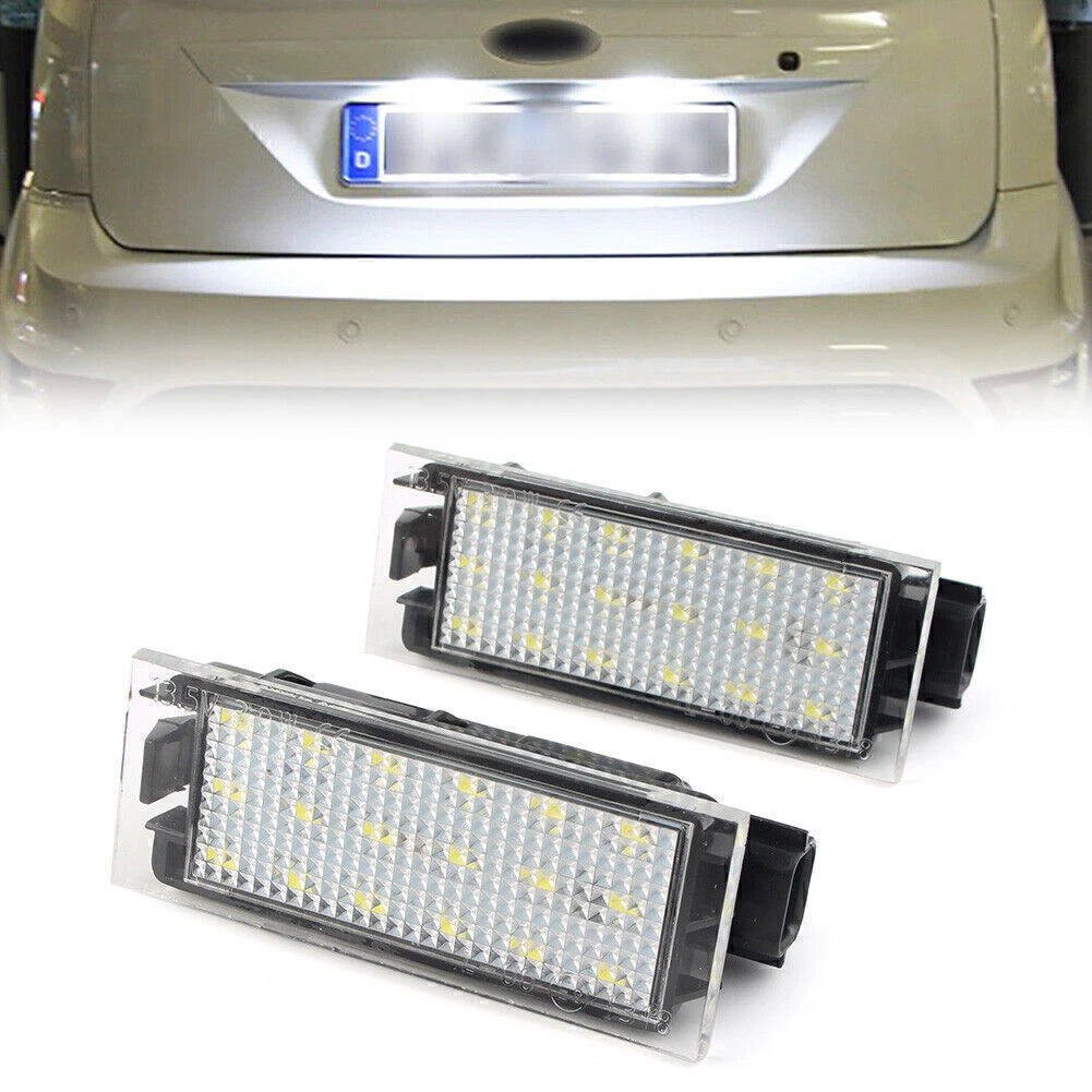 2x Car LED License Plate Light Number Plate Lamp Fit Renault Twingo Clio Megane