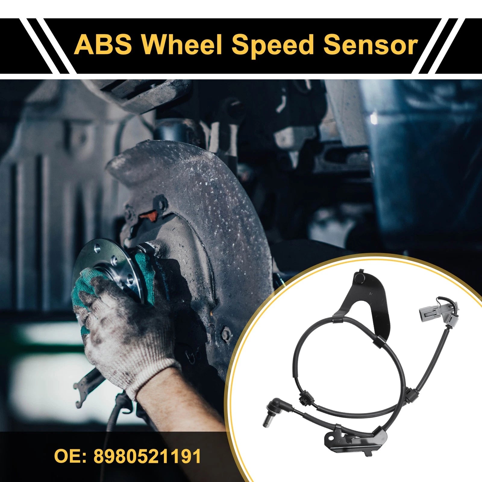 ABS Wheel Speed Sensor No. 8980521191 for Isuzu D-MAX (2012–2019) Front Right