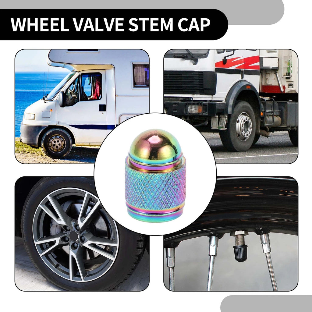 Tire Valve Stem Caps Replacement for Car SUV Bike RV (5 pcs) (Universal)