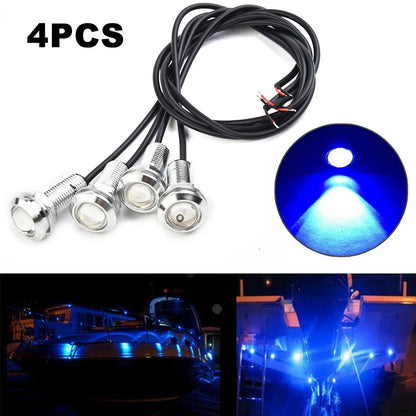 4X Blue LED Underwater Lights for Seadoo GTX