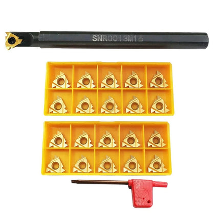 Boring Bar Turning Tool Holder with 21 Carbide Inserts for Precision Machining