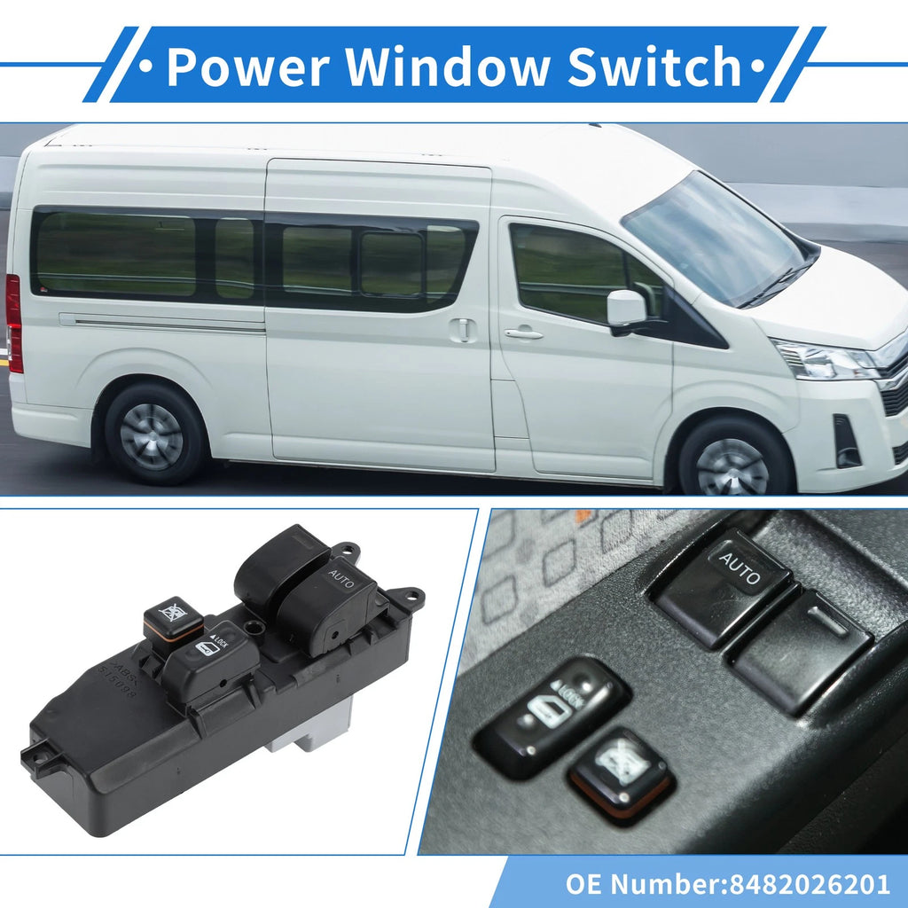 Front Right Power Window Switch for Toyota Hiace KDH200R (2005–2014)