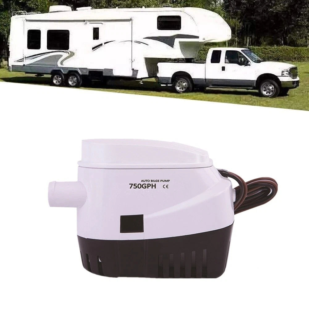 750GPH Bilge Pump for Boat RV Caravan 12V 24V with Automatic Float Switch