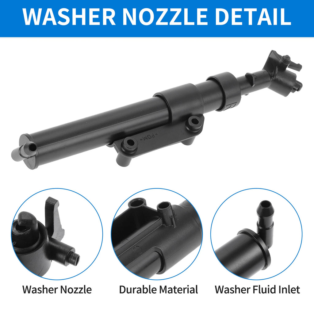 Front Passenger Side Headlight Washer Nozzle for Volvo XC60 (2009–2013) No. 31294407