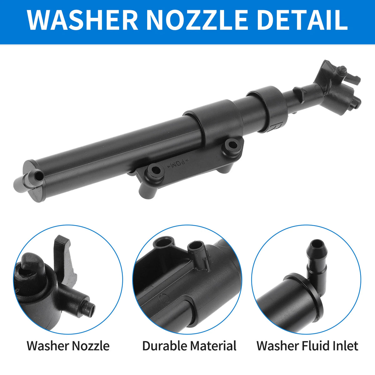 Front Passenger Side Headlight Washer Nozzle for Volvo XC60 (2009–2013) No. 31294407