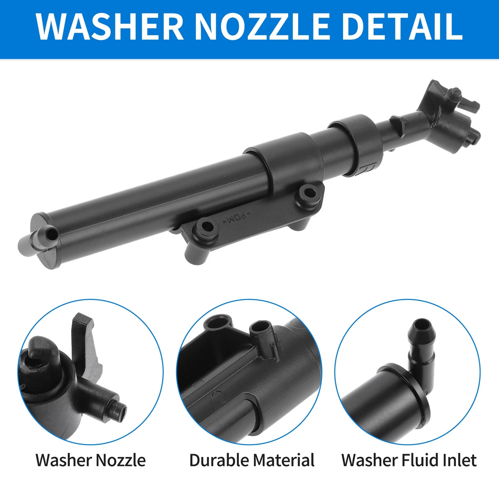Front Passenger Side Headlight Washer Nozzle for Volvo XC60 (2009–2013) No. 31294407