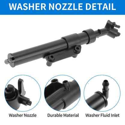 Front Passenger Side Headlight Washer Nozzle for Volvo XC60 (2009–2013) No. 31294407