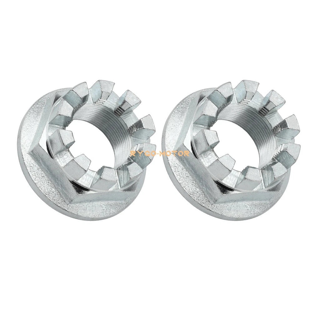Rear Wheel Axle Nuts w/ Pin for Honda ATV Foreman 400 450 500 520 (1995–2021) #90304-HM7-A10