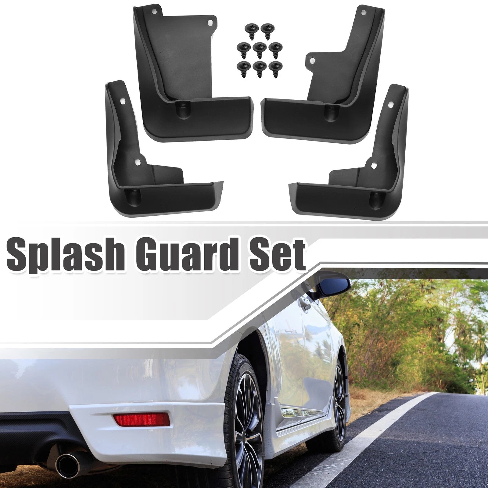 Front Rear Mud Flaps Splash Guards Replacement for Toyota Camry (2018–2022)