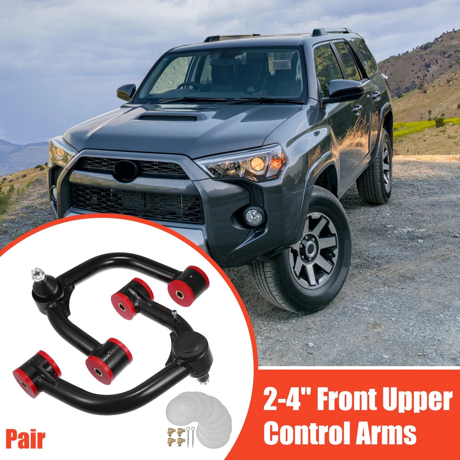 Front Upper Control Arm Lift Kit Pair for Toyota 4Runner (2003–2022)