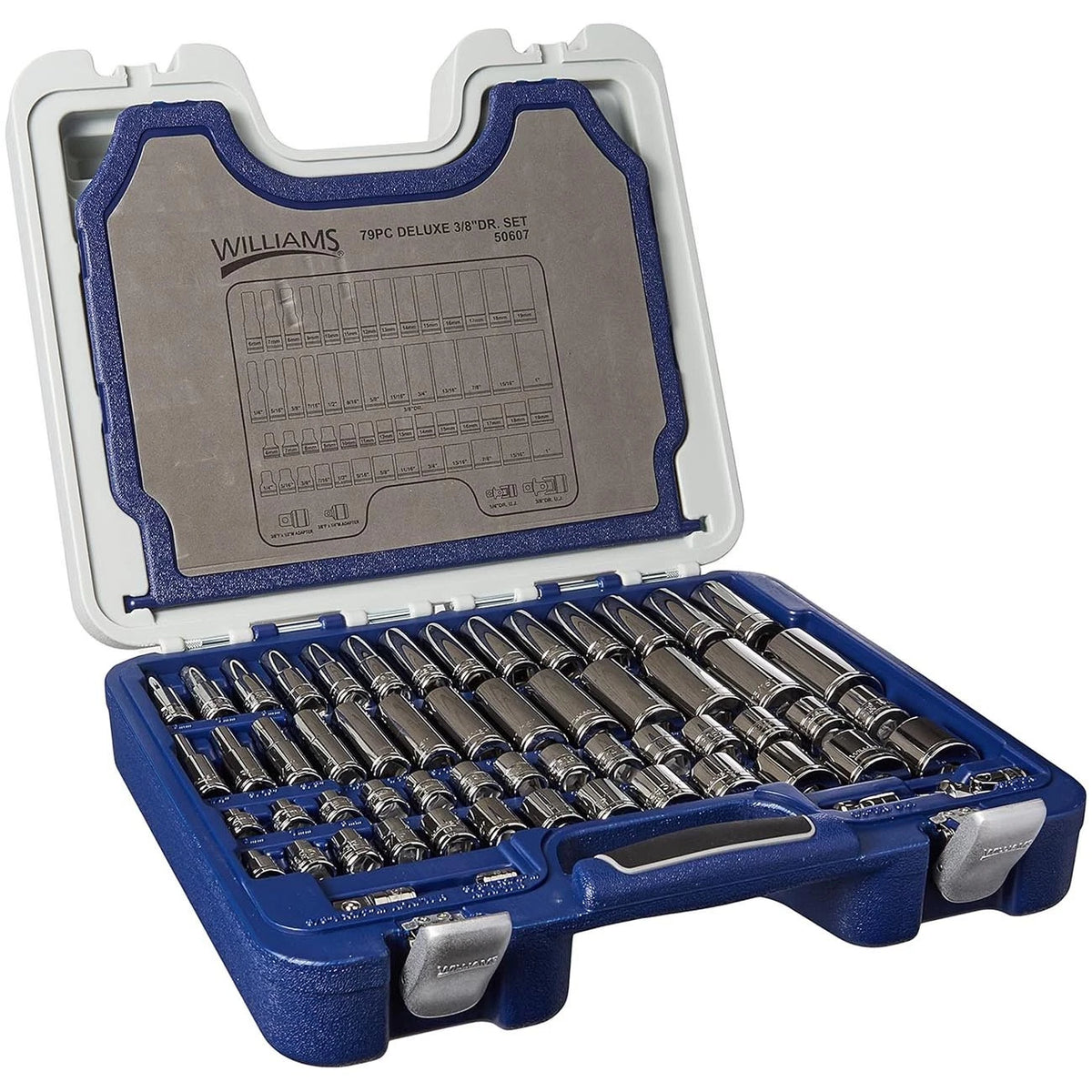 79-Piece Socket/Tool Set for Williams 3/8" Drive SAE/Metric