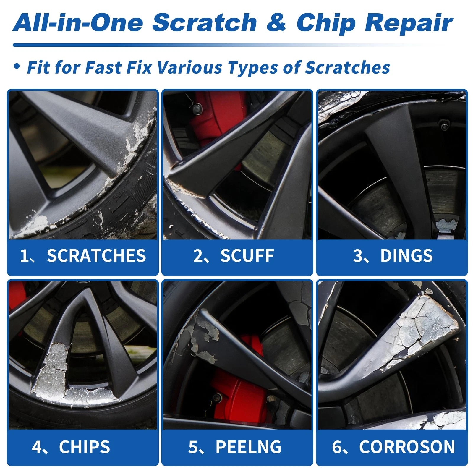 Touch Up Paint Pen for Wheel Hub (Universal)