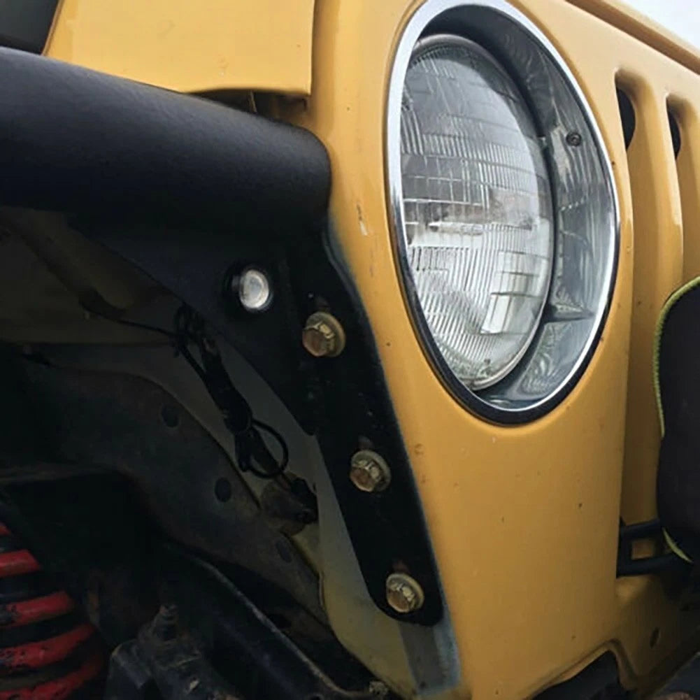 2X LED Amber Marker Lights for Universal Use (Waterproof)