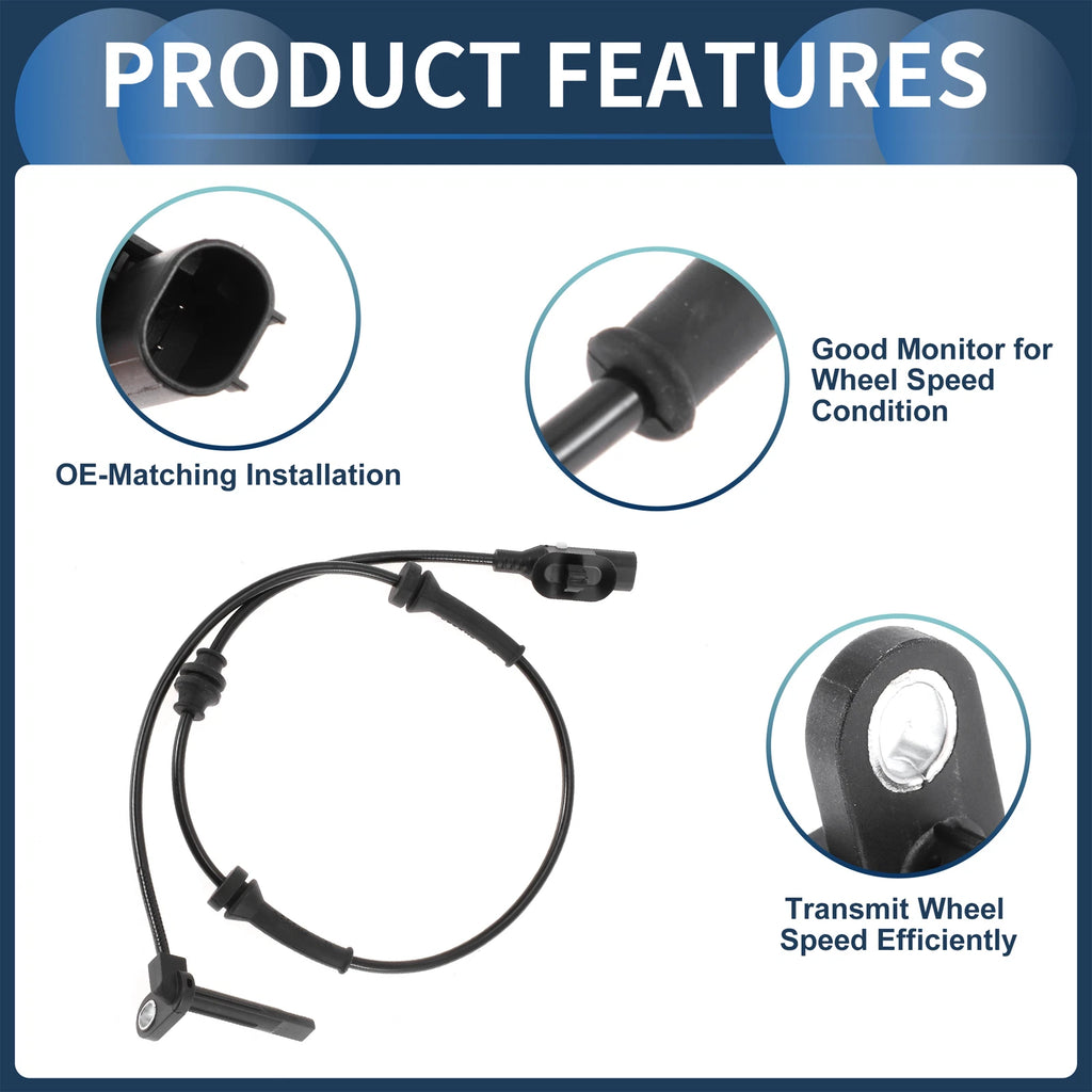 ABS Wheel Speed Sensor No. 68082092AC for Dodge Dart (2013–2016) Front