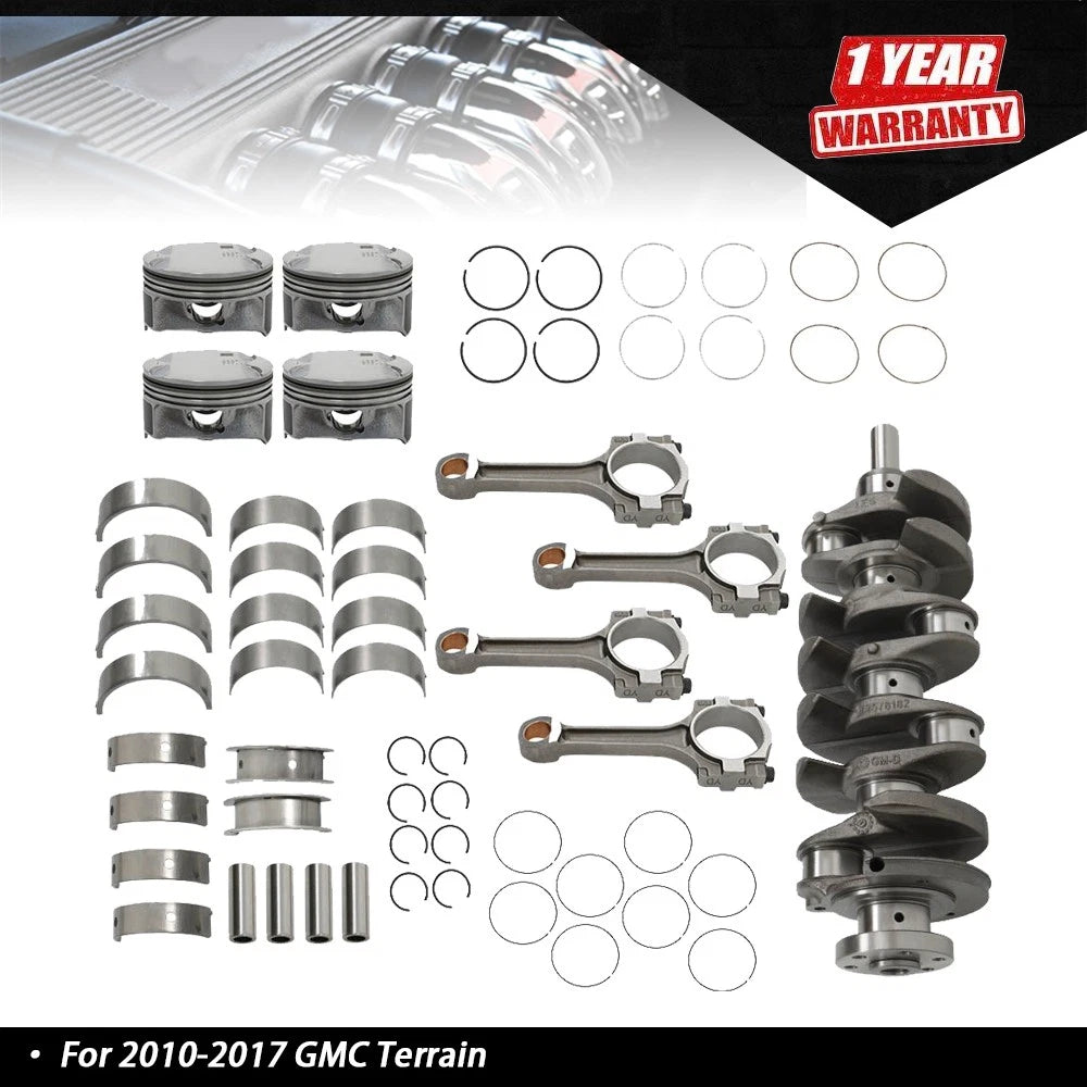 Engine Rebuild Overhaul Kit for Chevy GMC Buick Pontiac Saturn Ecotec 2.4L (2003–2010)