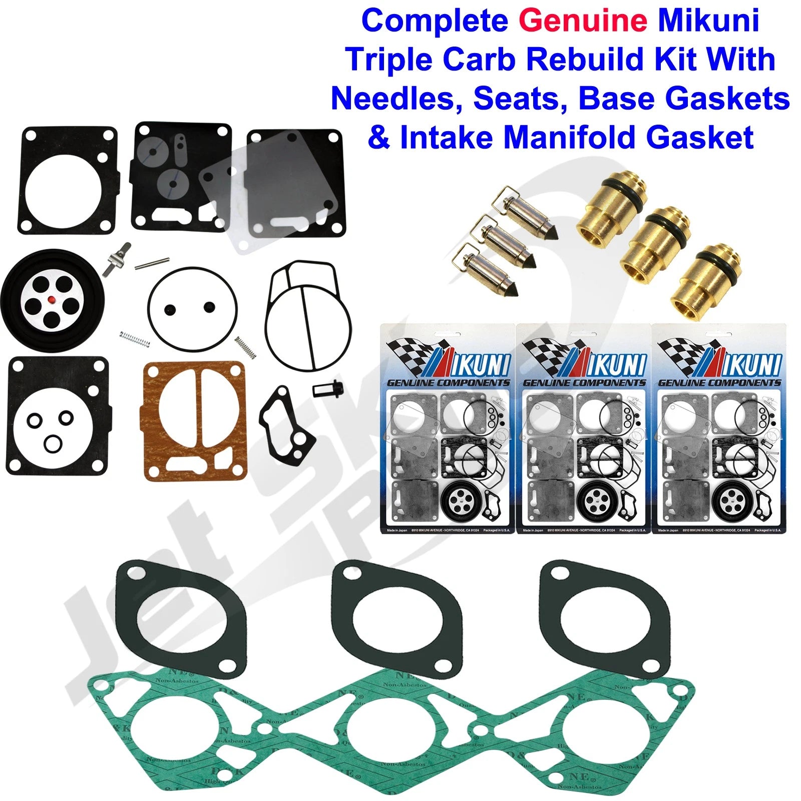 Carburetor Rebuild Kit for Yamaha Exciter 135 (1990–1995) - Mikuni, Needle/Seat