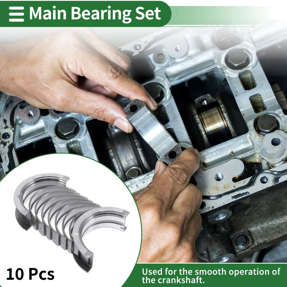 Main Bearing Set Replacement for Chevrolet Optra (1999–2003)