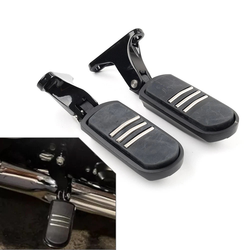 Pair Rear Passenger Footpeg Mount Bracket for Harley Touring Electra Glide (1993–2023)