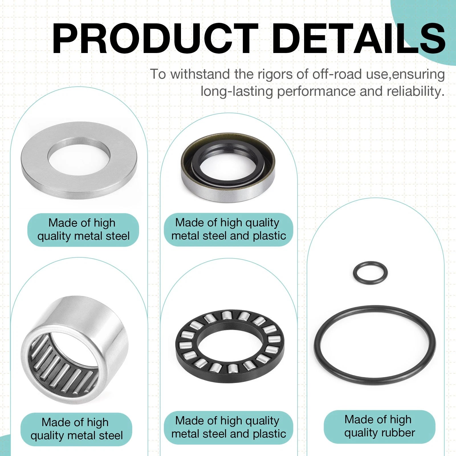 Jet Pump Bearings & Seals Rebuild Kit for Sea-Doo RX/RX DI (2000–2003)