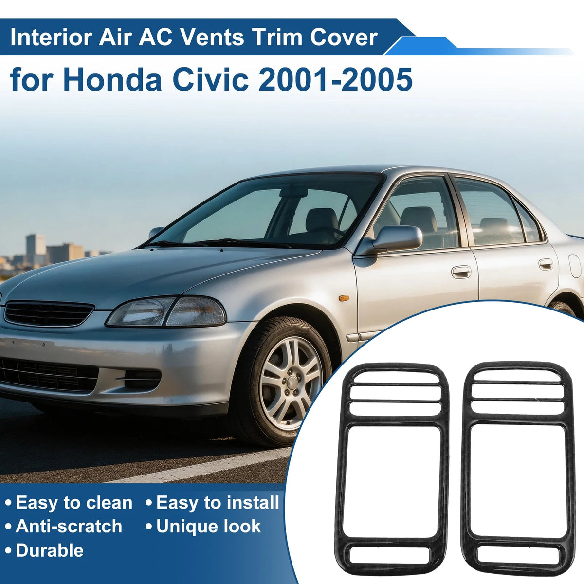 Air Condition Outlet Vent Trim Cover Frame for Honda Civic (2006–2011)