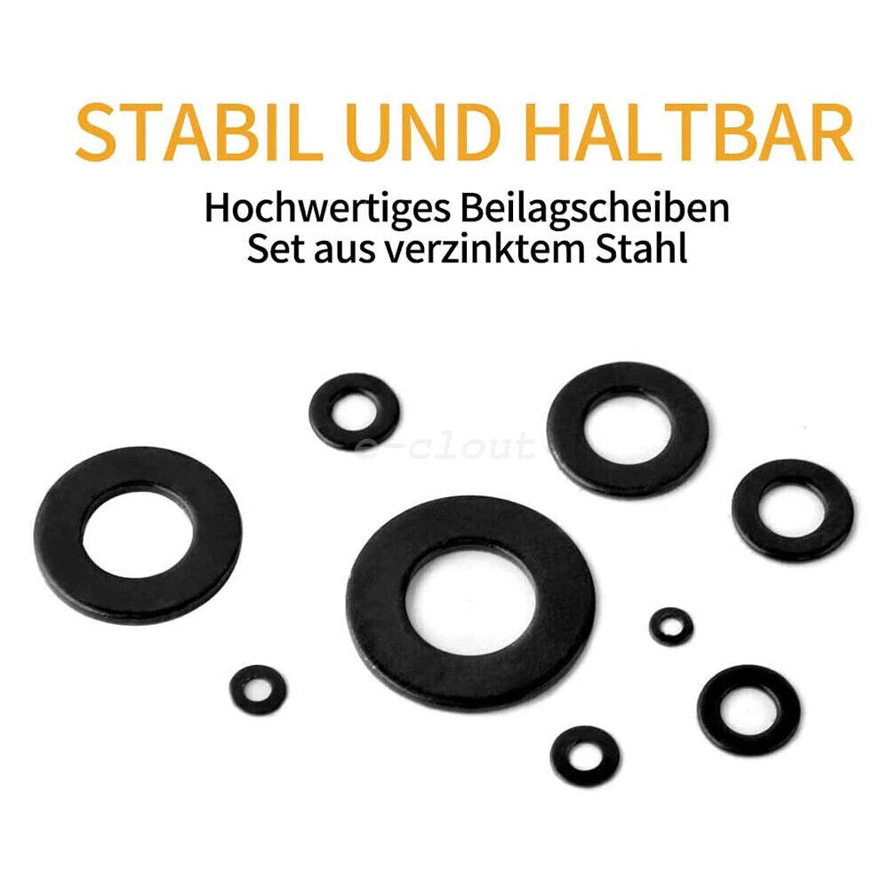 500PCS Nylon Flat Washers for Industrial Fixings
