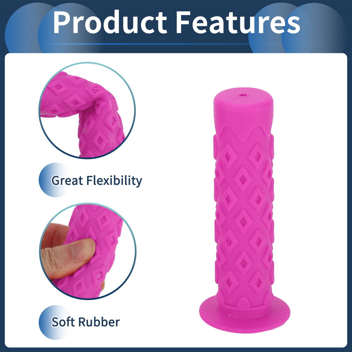 Handlebar Grips Set 120mm End Grip Protector for Bike Universal (Any Year)