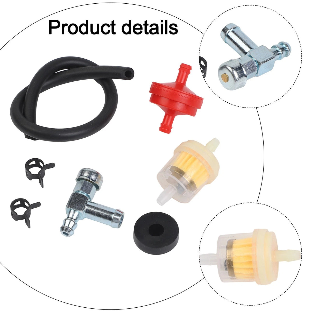 Replacement Fuel Tank Bushing L Fitting with Grommet for Scag (107390, 107392)