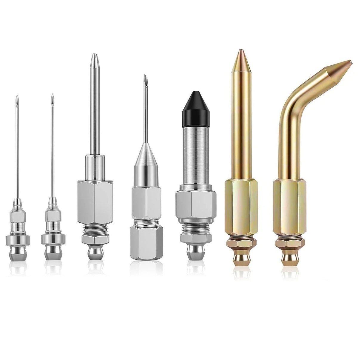 7pc Manual Grease Applicator Kit for Precise Grease Delivery