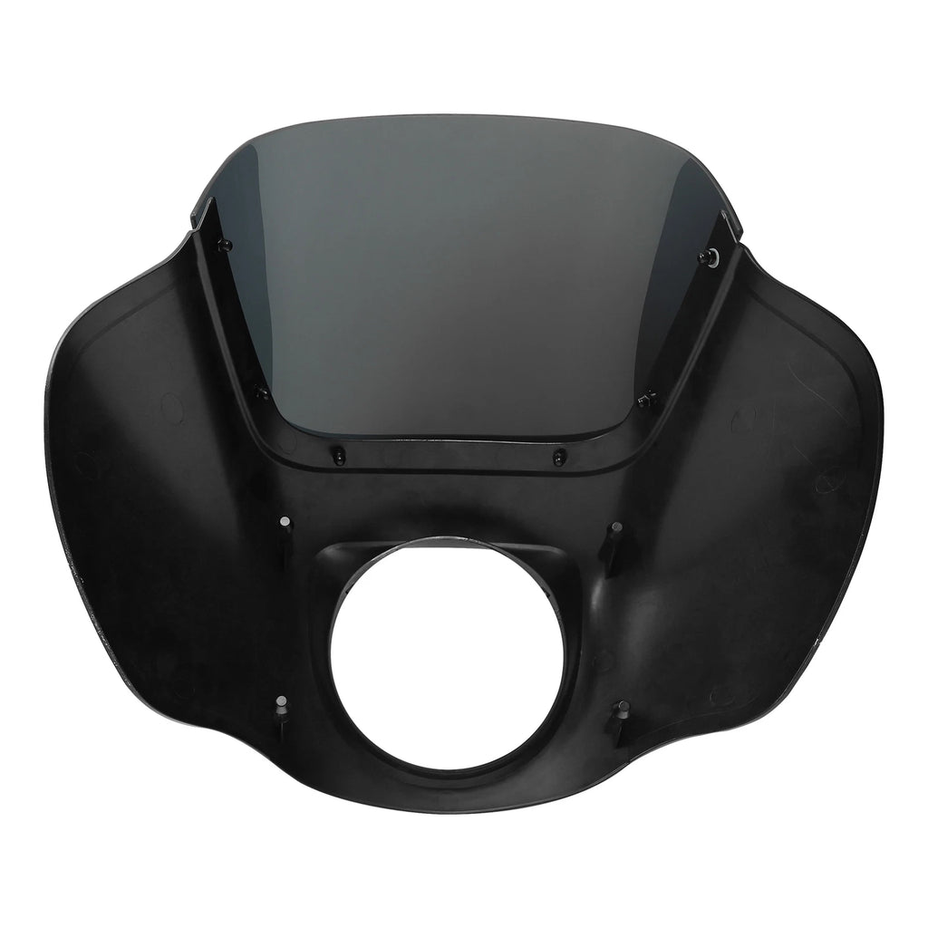 Black Headlight Fairing & Windshield for Harley Softail Low Rider (2018–2025)