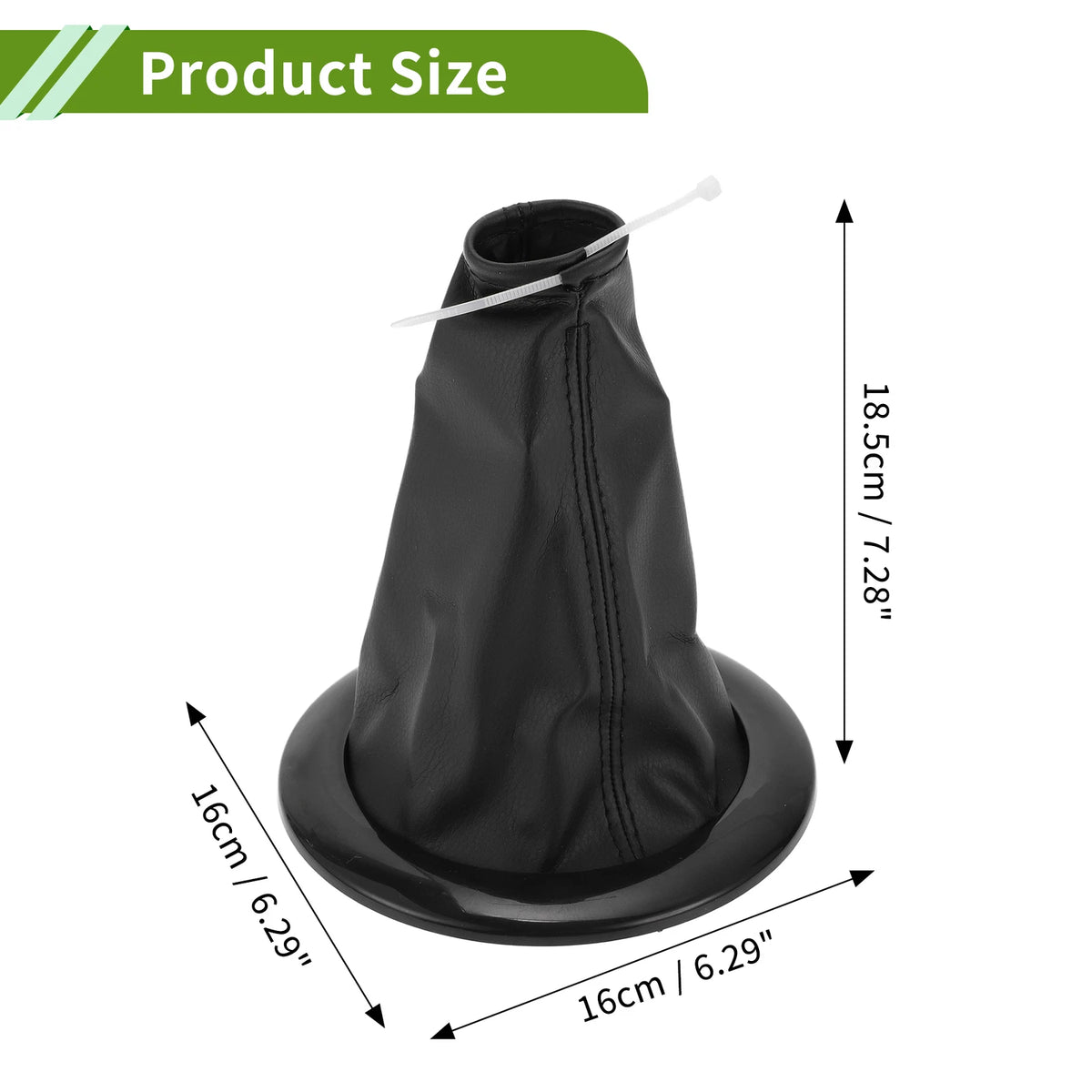 Gear Shift Stick Gaiter for Renault Megane MK II (2002–2016) Black Faux Leather