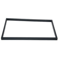 Car Radio Surround Frame for Universal 2 Din (2010–2023) - Black ABS Plastic