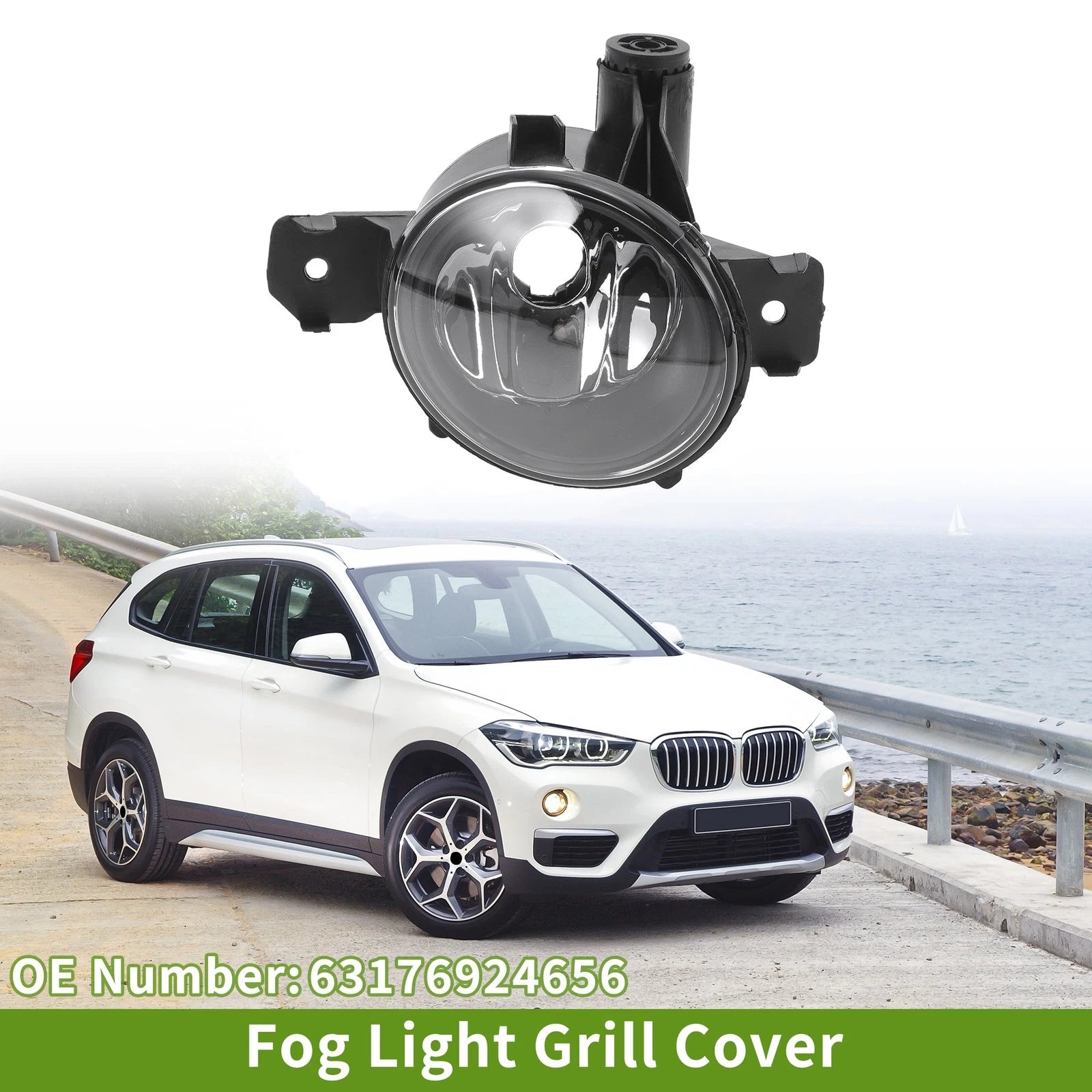 Right Fog Light Grill Replacement for BMW X1 (2012–2015)