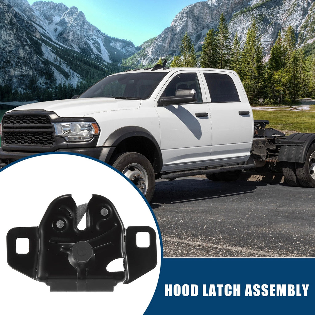 Hood Latch Lock Assembly Replacement for Dodge Ram 1500 2500 3500 (2013–2024)
