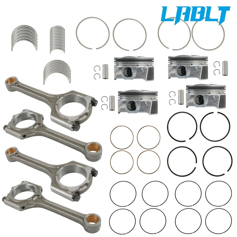 Piston Kit & Connecting Rod & Main Rod Bearings for Hyundai Kia 2.0 (2014–2018)