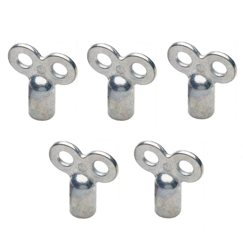 Pack of 5 Radiator Bleed Keys for Universal Use (Zinc Alloy)