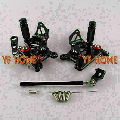 Rear Set Footpegs for Aprilia RSV4 (2009–2011) Black