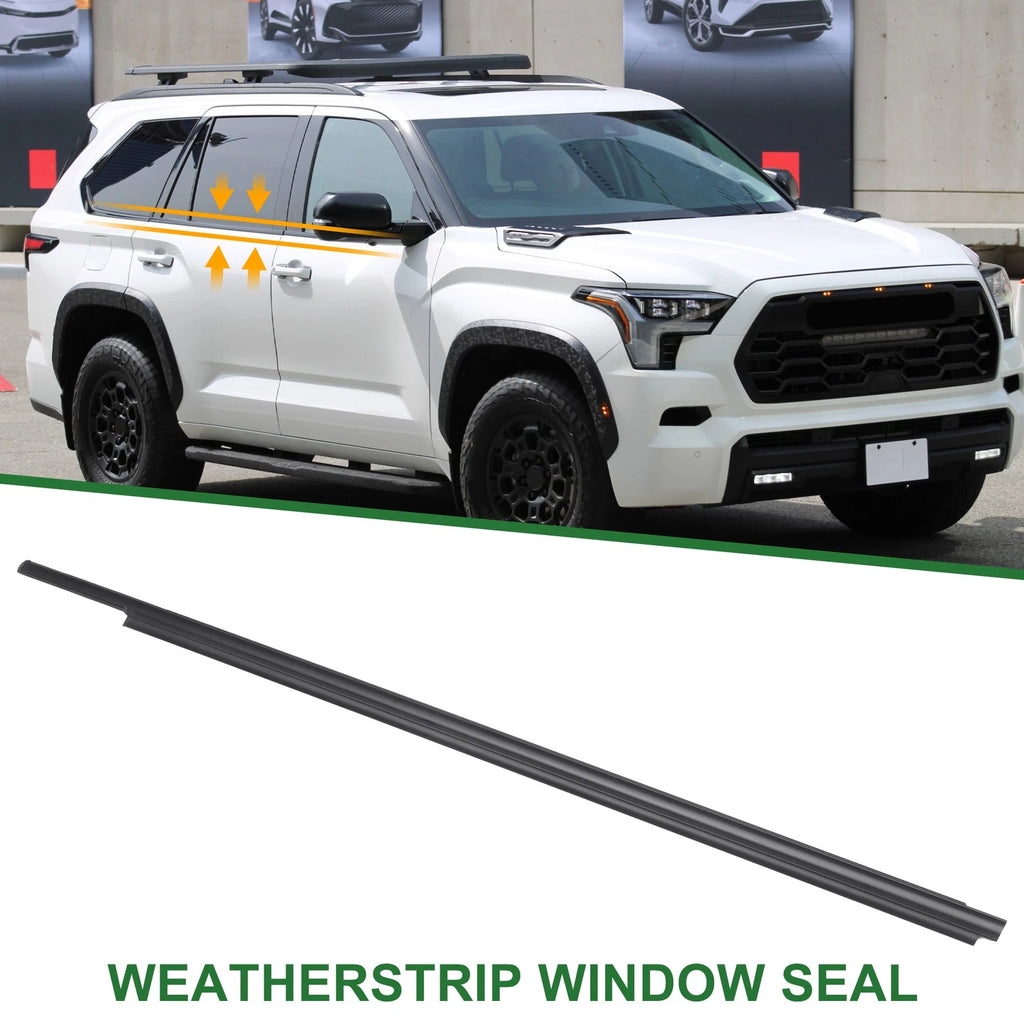 Front Left Window Weatherstrip Seal Replacement for Toyota Sequoia (2008–2022)
