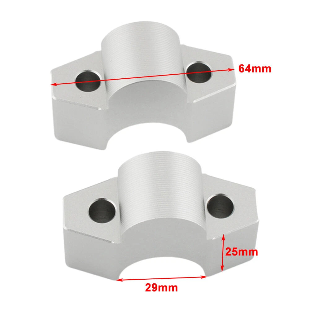 2X Handlebar Riser Clamp Mount Adapter for Honda ADV 150 160 (2017–2026)