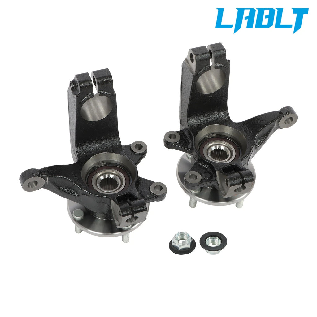 2X Front LH & RH Wheel Bearing Hub Knuckle Assembly for Ford Focus (2006–2011)