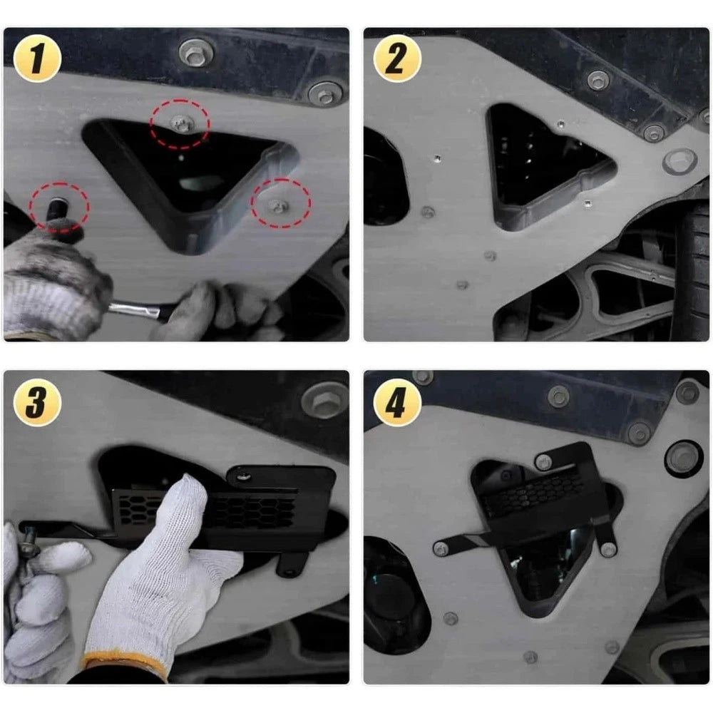 Pair Underbody Rear Air Deflector for Corvette C8 (2020–Present) 85580653 85580654