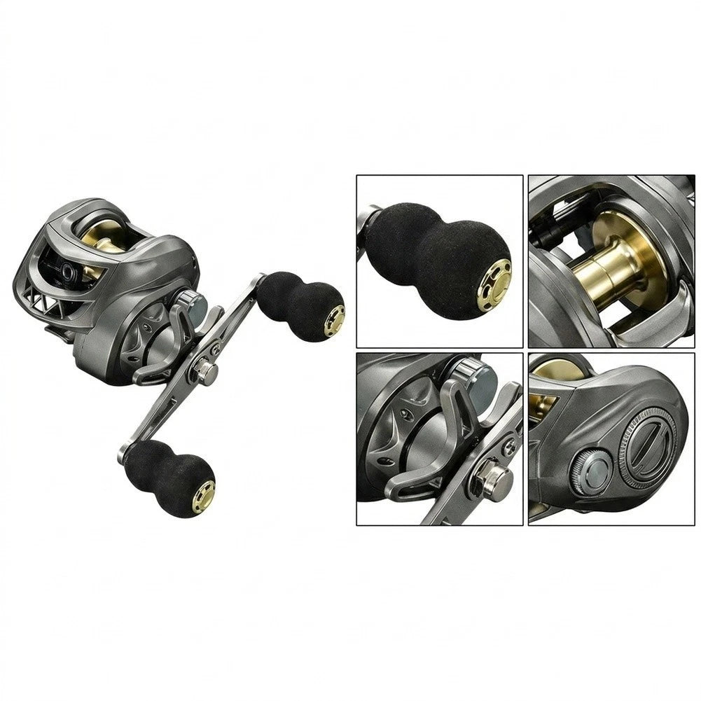 High Performance Baitcast Reel 7.2:1 10KG Drag 18+1 Bearings