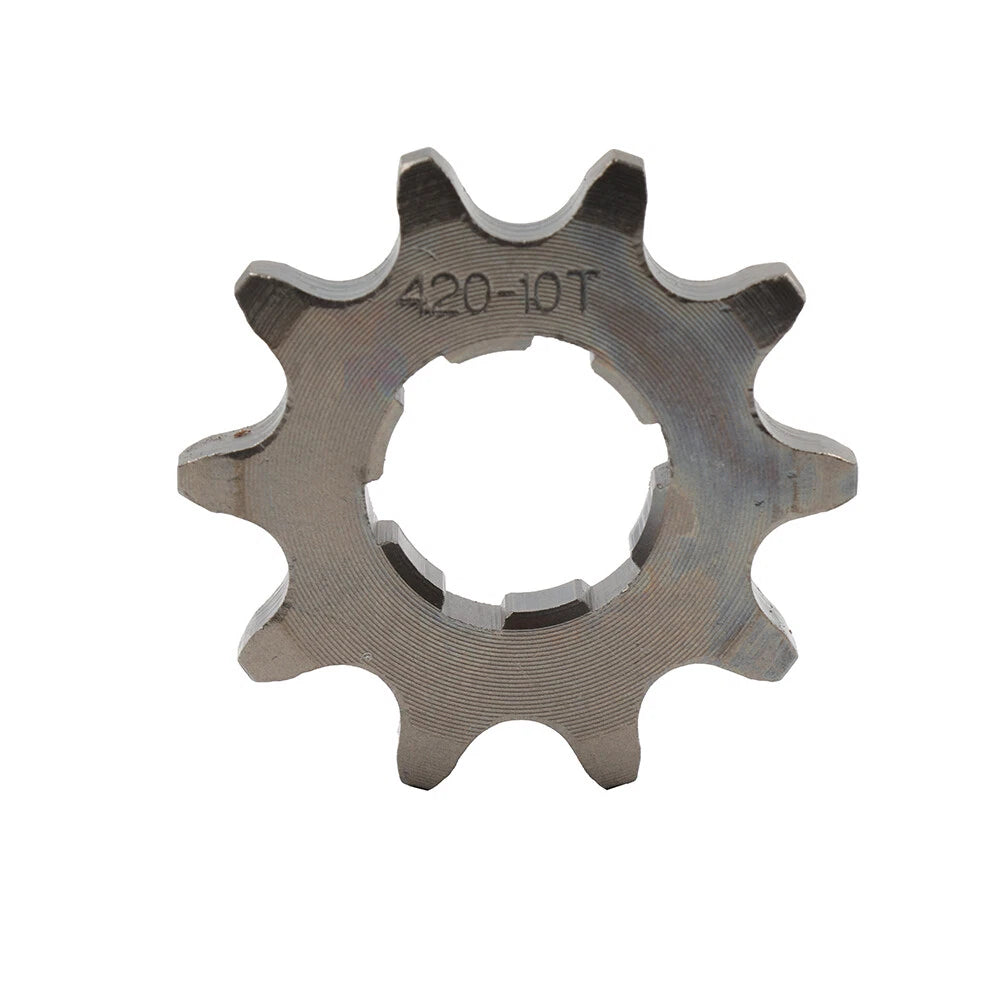 10T Front Sprocket for ATV Pit Bike 110cc 125cc 140cc (Black, 20mm)