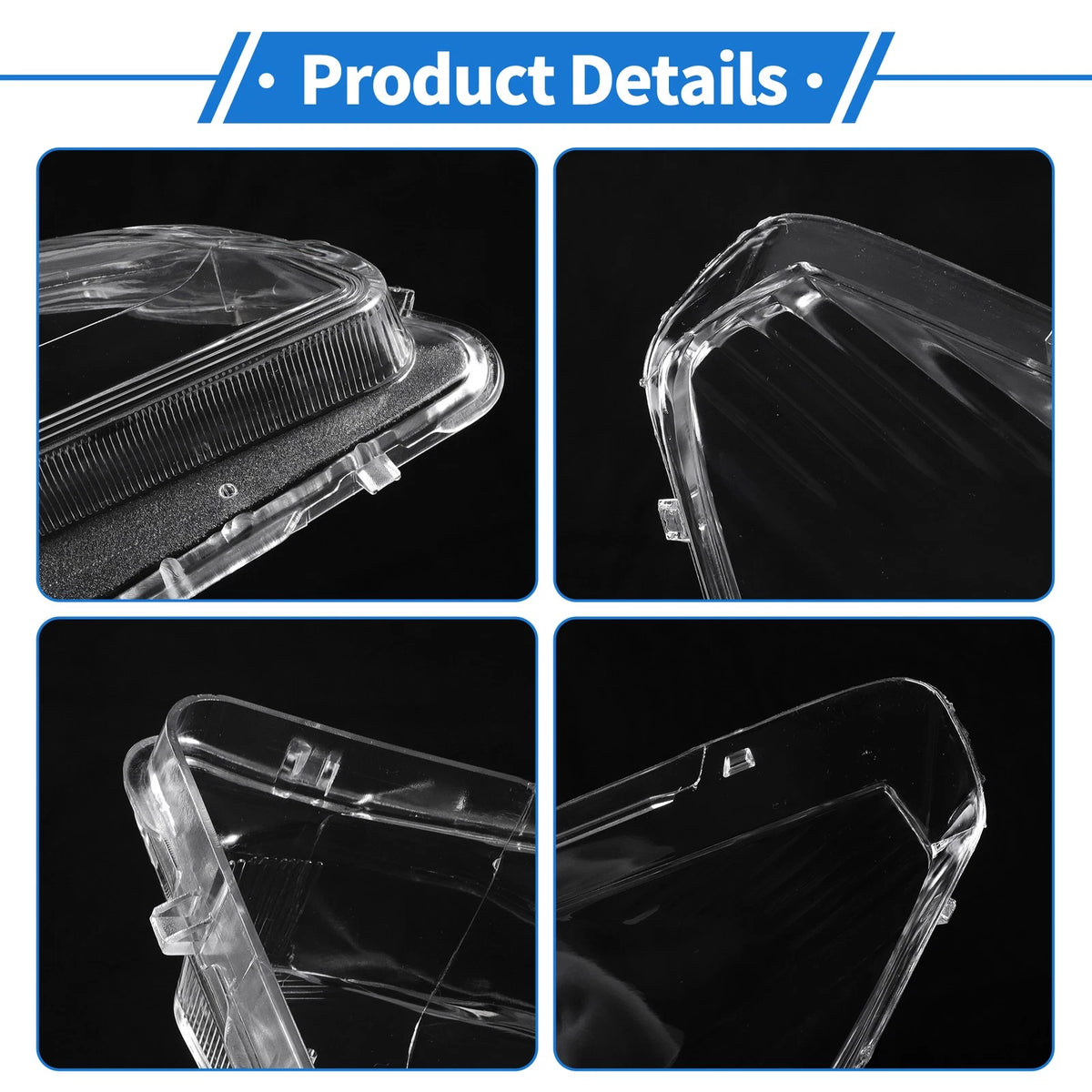 1 Pcs Headlight Lens Cover for Peugeot 508 (2011–2014) PC Clear