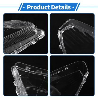 1 Pcs Headlight Lens Cover for Peugeot 508 (2011–2014) PC Clear