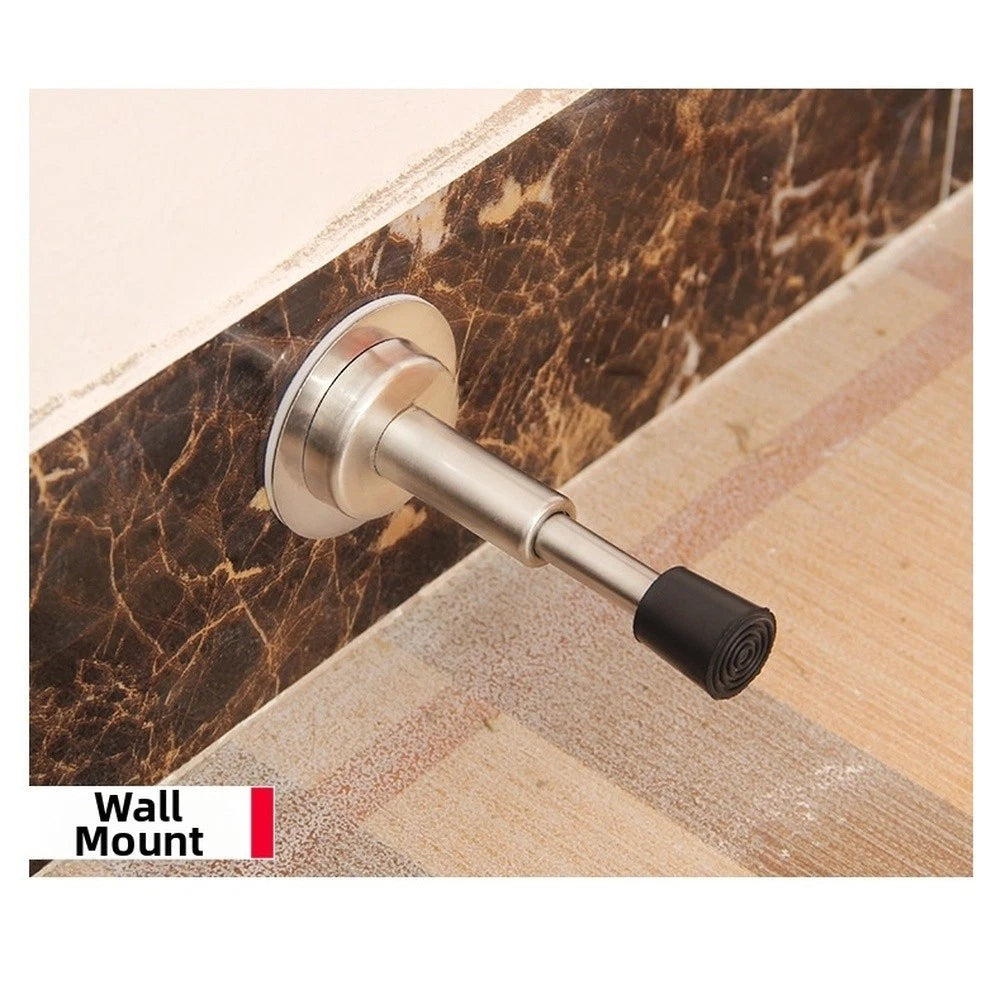 Stainless Steel Door Stopper with Hydraulic Buffer and Rubber End Cap