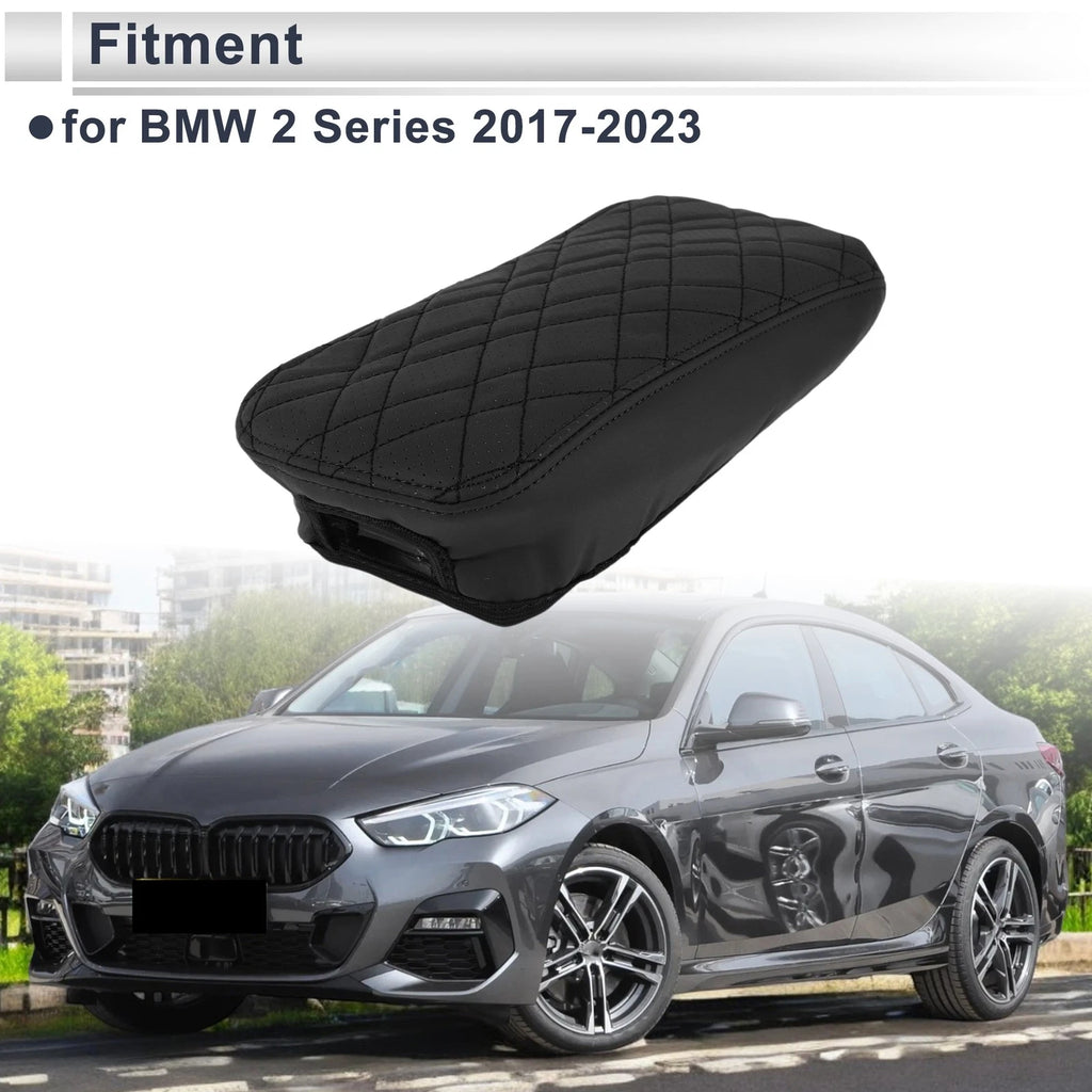Car Center Console Cover for BMW 2 Series (2014–2019) Black 1 Piece