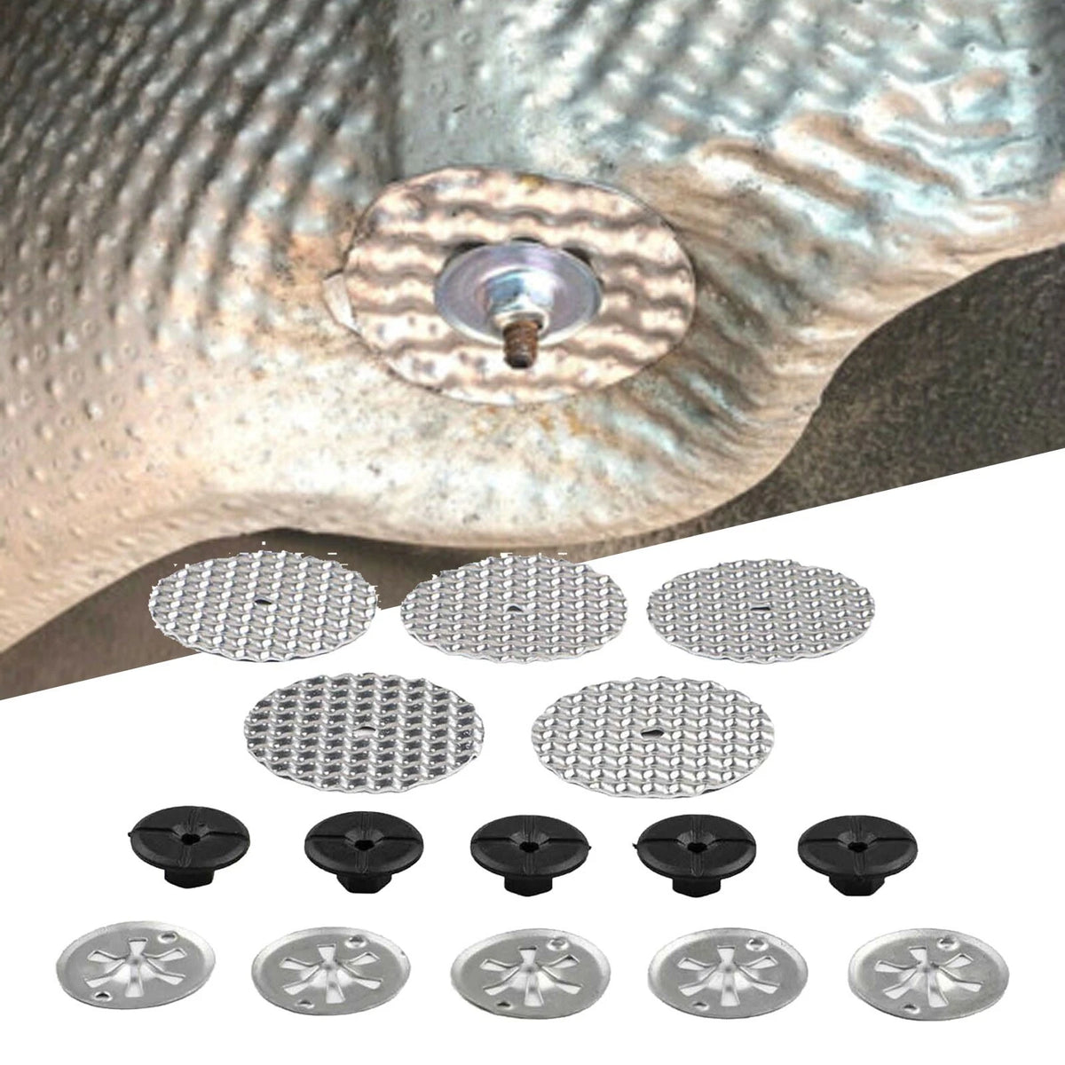 Heat Protection Plate Repair Kit for Automotive Applications (15PCS)